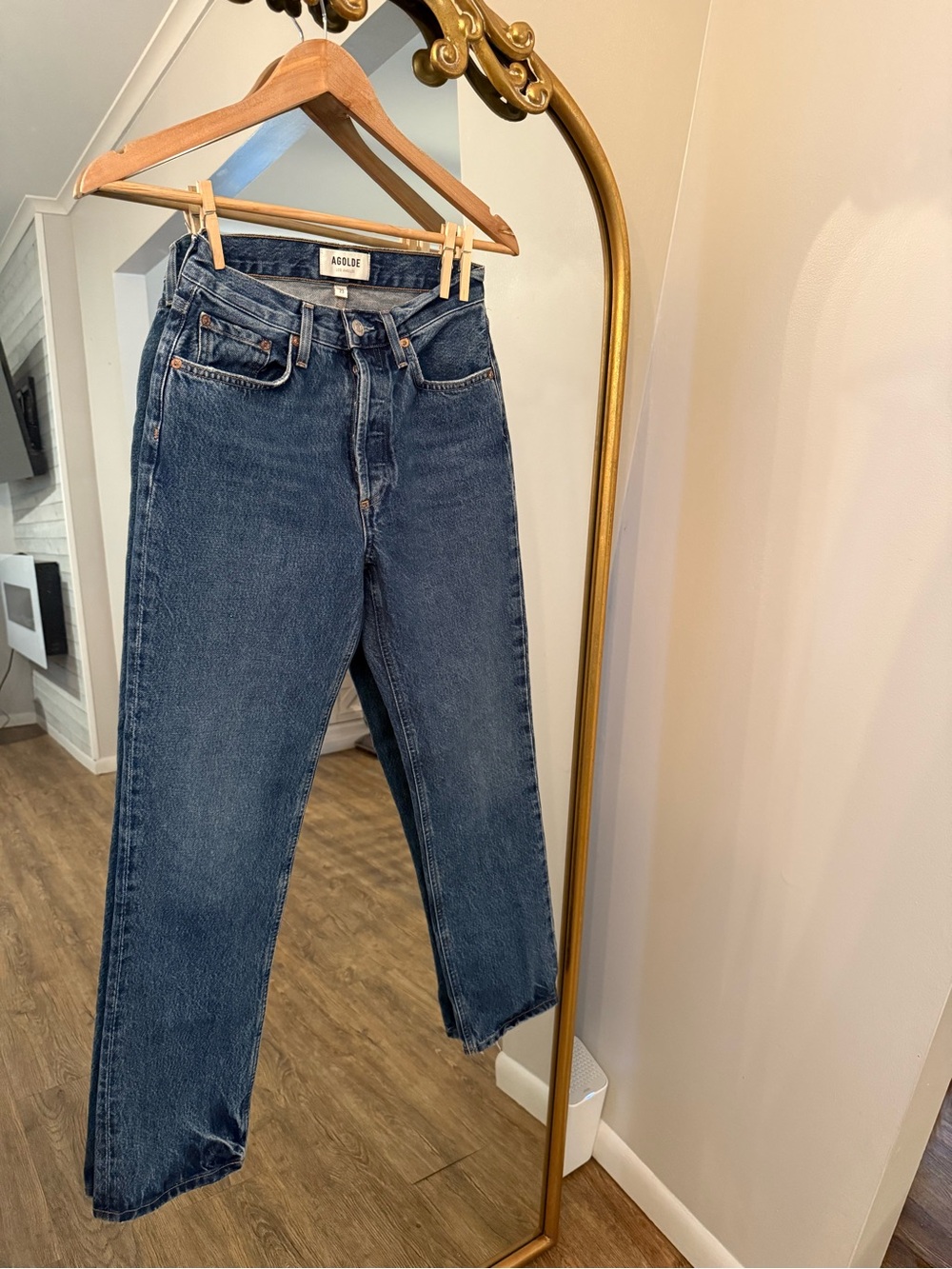 AGOLDE Lana Mid-Rise Vintage Straight Jeans Size 23
